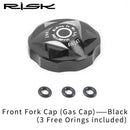 RISK Fork Shoulder Air Nozzle Cap MTB Shockproof Front Fork Cover (Black) Newly