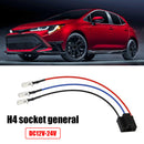 Car LED Headlight Lamp Bulb Socket Wiring Harness Female Head Connector for H4