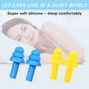 Comfort Reusable Ear Plugs Waterproof Noise Sleep Ear Plugs Silicone Earplugs