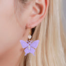 1 Pair Ears Accessories Cute Butterfly Earrings Fresh Eardrops Dangling Earrings