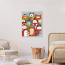 5D DIY Full Round Drill Diamond Painting Cat Scarf Animal for Decor Art Handmade