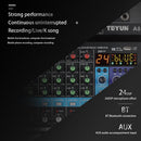 Mixer Sound Mixing Console USB Soundcard DJ Audio 48V Power (8 Channel US)