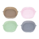 Silicone Air Fryer Liner Reusable Oven Baking BBQ Fryer Pan Mat (Brown)