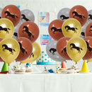 8PCS Themed Kids Number Foil / Latex Balloon Party Supplies