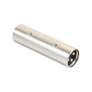 2pcs 3Pin XLR Male to XLR Male Microphone Power For Adapter Plug Connector Newly