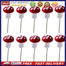 10pcs/bag Mini Foam Mushrooms Micro Landscape Potted Ornaments Simulation P