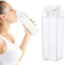 1pcs 500ml Milk Bottle Shaped Water Cup Clear Milk Box Outdoor Bottle H3V1
