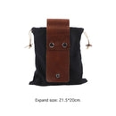 Outdoor Foraging Bag Harvest Garden Fruit Picking Jungle Tool Pouch (Black)