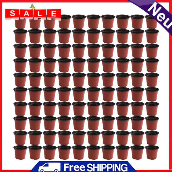Plastic Gardening Grow Flower Pot Growing Planter Seeds Nursery Planting Holder
