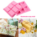 6 Grids Long Silicone Handmade Soap Mold Rectangle DIY Craft Cake Molds Newly