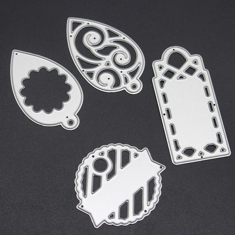 4pcs Metal Punching Molds Stencil Scrapbooking Paper Cards Craft Embossing Mold