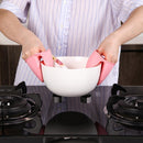 2pcs Silicone Heat Resistant Oven Gloves Kitchen Anti-Brief Cooking Baking Glove