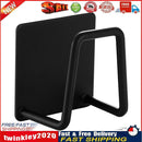 Stainless Steel Sink Sponges Holder Adhesive Drain Drying Rack (Black) Newly