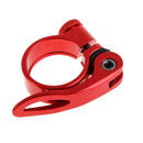 31.8mm MTB Bike Cycling Saddle Seat Post Clamp Quick Release QR Style Red Newly