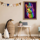 Diamond Painting Colorful Alpaca Full Round Drill Picture of Rhinestone Drawing