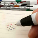 Cartoon Keychain Ballpoint Pen 4 Color Press Carabiner Pen D8R0 K4J1