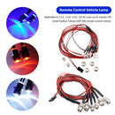 6pcs 5mm/3mm LED Headlight Taillight for 1/12 1/18 1/10 1/8 Axial Scx10 RC Cars