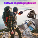 Outdoor Backpack Clip Molle Hanging Buckle w/ Whistle Rope (Army Green) Newly
