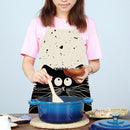 Cartoon Cat Kitchen Cotton Linen Apron Home Cooking Baking Bibs Pinafore