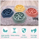 Anti Choke Rotary Puppy Dishes Dog Food Bowls Pet Slow Feeder Water Drinking