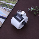 Clicker Counter 4 Digit Number Counters Plastic Shell Hand Held(White) Newly