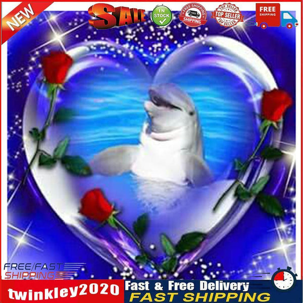 Diamond Painting Full Round Drill Love Heart Picture of Rhinestone (A2343) Newly