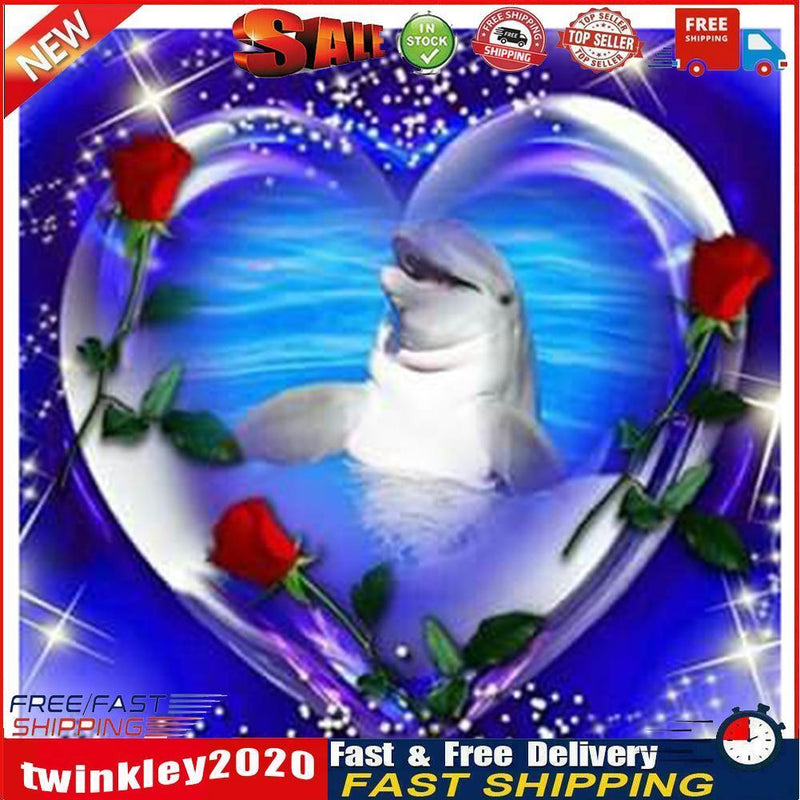 Diamond Painting Full Round Drill Love Heart Picture of Rhinestone (A2343) Newly