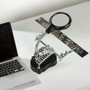 Welding Magnifying Glass with LED Light Loupe Hand Soldering Stand Station Newly