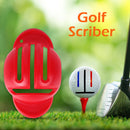Golf Ball Line Liner Marker Pen Alignment Marks Tool Training Aids (Red) Newly