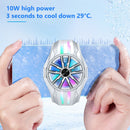 #A RGB Semiconductor Mobile Phone Cooling Fan Cell Phone Game Cooler System Hold