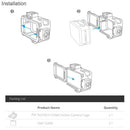 Osmo Action Protective Case Action Sport Camera Camera Cage For DJI Osmo Action