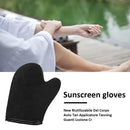 Body Self Oiling Applicator Tanning Flocking Gloves Cleaning Glove Care Tool