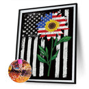 5D Diamond Painting Kit Sunflower Partial Special Shape Drill DIY (YXC082) Newly