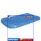 Rectangle Pool Cover Waterproof for Above Ground Pool Protector (262x175cm)