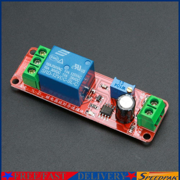 2pcs DC 12V Delay Relay Shield NE555 Timer Switch Adjustable Module #F