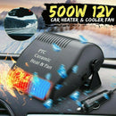 12V Car Fan Heater Defroster Cooler Dryer Demister Auto Portable Heating~