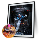 5D Diamond Painting Kit Scary Clown Full Round Drill DIY Crafts Mosaic Pict