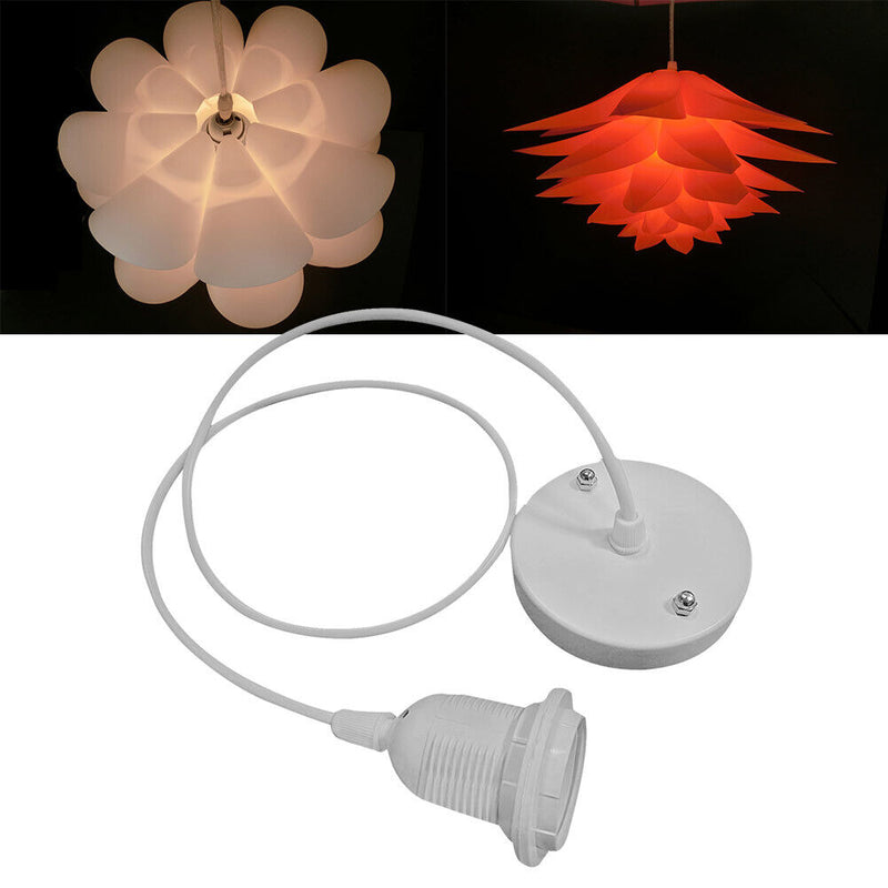 E27 Lamp Holder Ceiling Plate DIY Line Hanging Wire Pendant Cable Decor