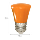 E27 3W LED Crown Energy Saving Light Bulbs Holiday Home Party Lamp (Orange)