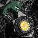 Portable COB LED Flashlight USB Rechargeable Keychain Camping Screwdriver L