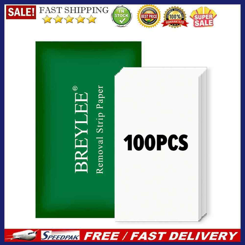 100pcs Portable Hygienic Leg Hair Blackhead Remover Strip Paper for Women Makeup