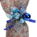High - end creative bar flower linen wine set snowman red wine bottle sets-15094