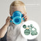 6pcs Silicone Baby Feeding Set Anti Slip Baby Food Accessories Cutlery Set
