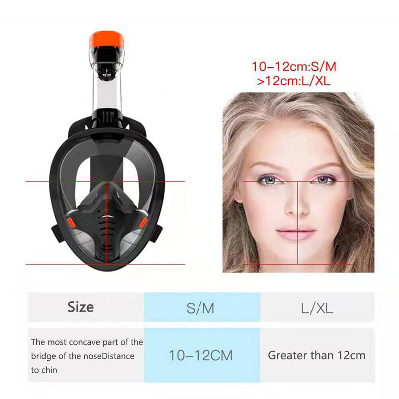 #A Professional Scuba Full Face Diving Cover Swimming Equipment for Women Men