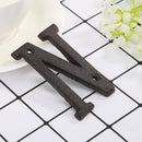 Metal Letters Cast Iron House Sign Doorplate DIY Cafe Wall Decoration (N) Newly
