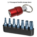 1/4 inch Hex Shank Screw Drill Extension Screwdriver Bits Holder (Red) Newly