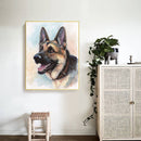11CT Dog Counted Embroidery DIY Full Cross Stitch Cotton Thread Animal Wall Art