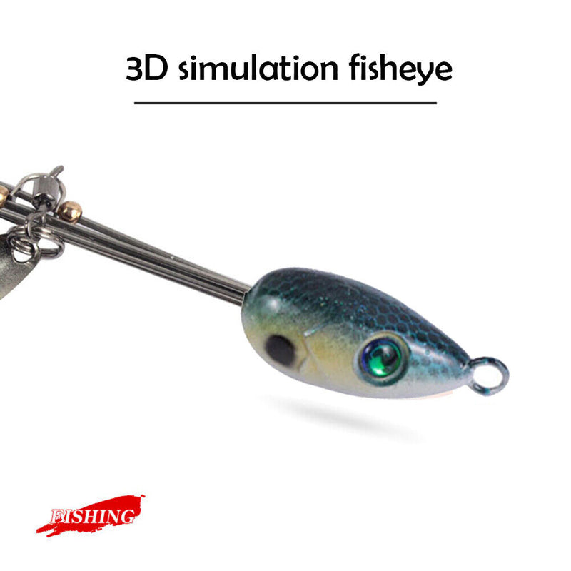5-Arm Fishing Lure Alabama Rig Head Set Bass Swimming Bait Minnow Fishing Tac
