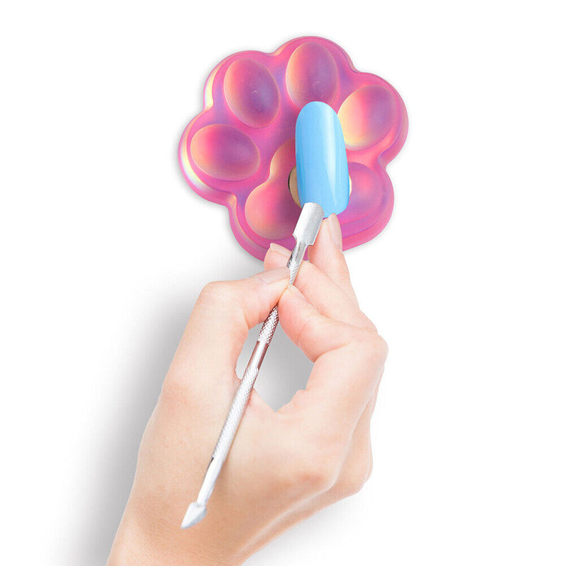 Cat Claw Nail Display Stand Aurora Magnetic Holder Nail Art Tips Design Practice