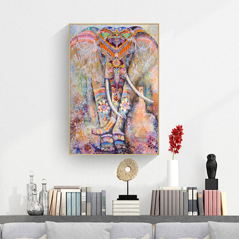 Home Decor Cross Stitch DIY Ethnic Elephant Diamond Painting Embroidery Mosaic